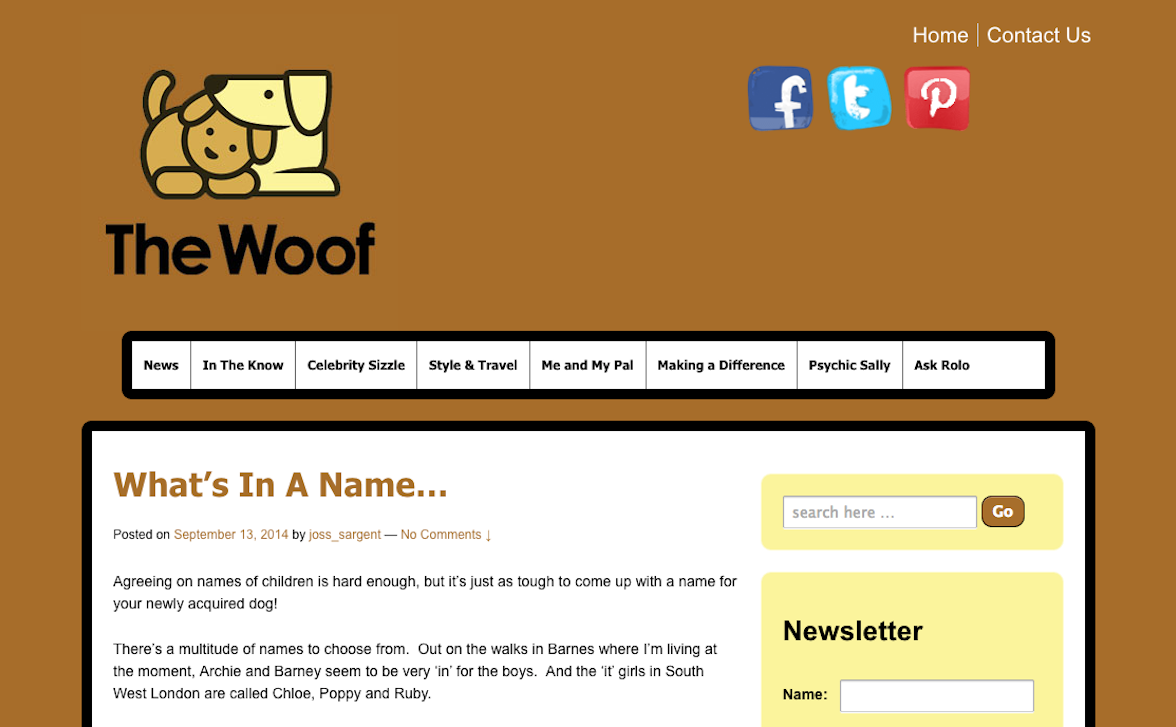 the woof site